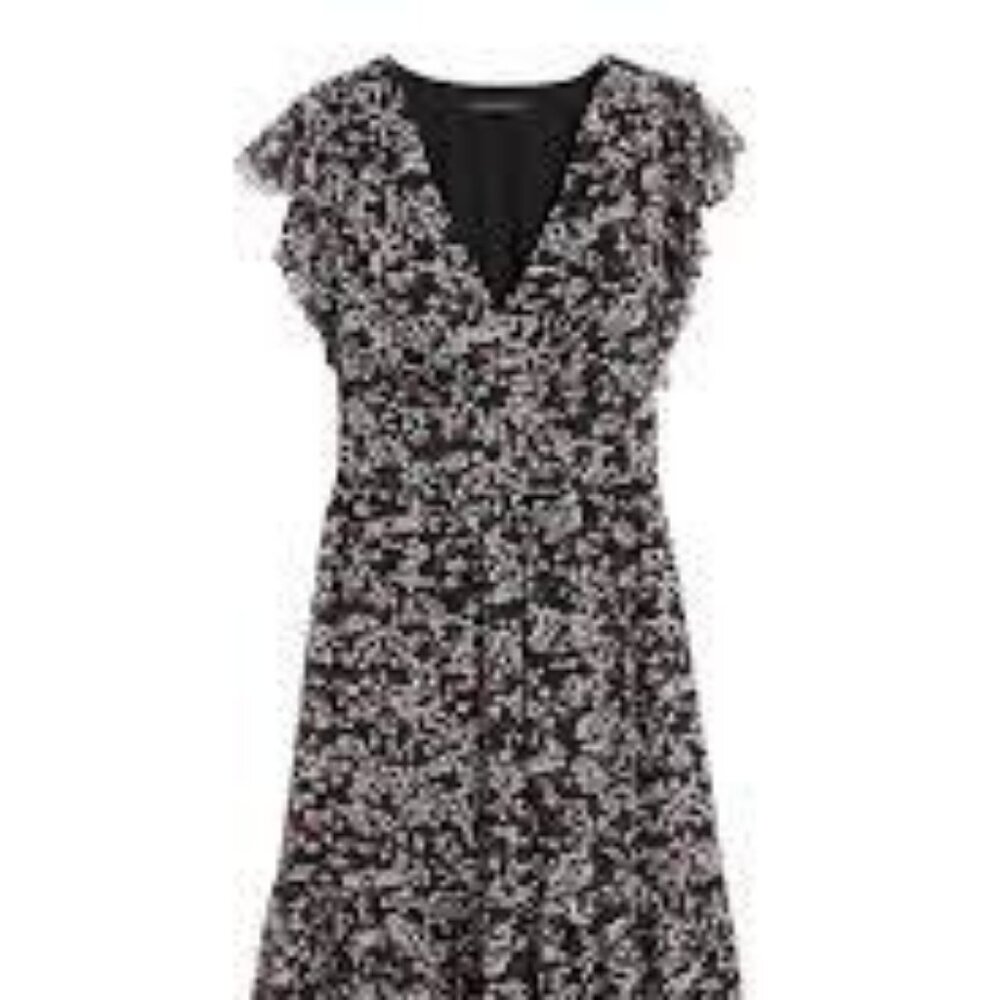 Banana Republic Ruffle Midi Dress